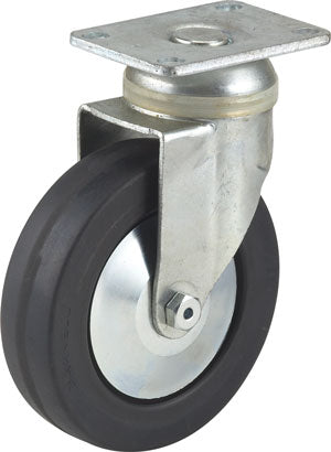 3-1/2" Hard Rubber Wheel Swivel Plate Caster Acetal Bearing