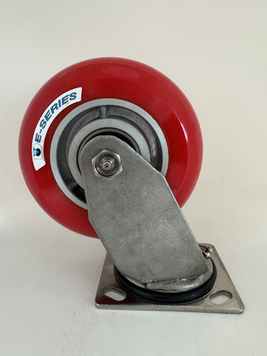 E-Series 6"x2" Ergonomic Stainless Steel Swivel Caster