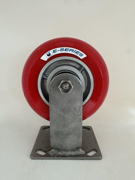 E-Series 6"x2"  Ergonomic Stainless Steel Rigid Caster