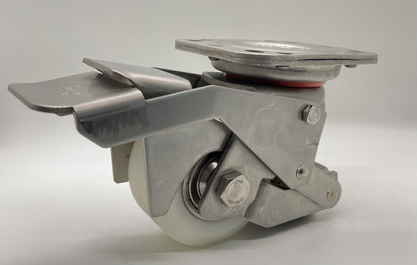 LevelMaster Retractable Stainless Steel Leveling Caster