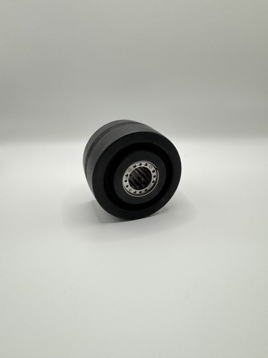 3" x 1-3/8" Hi-Cap Neoprene Rubber Wheel 375 LB Load Capacity Roller Bearing