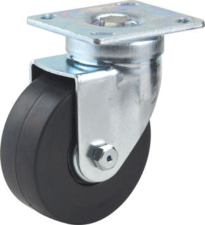 Medium Heavy Duty 3"x2" Neoprene Rubber Wheel Swivel Caster