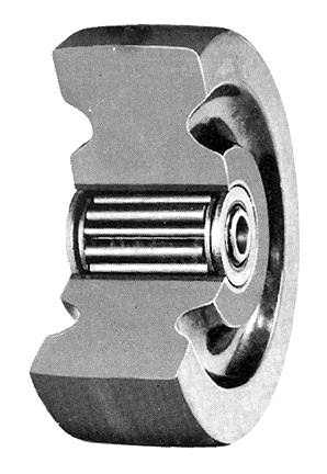 3" x 1-1/2" Phenolic Wheel - Roller Bearing - 500 LB Capacity