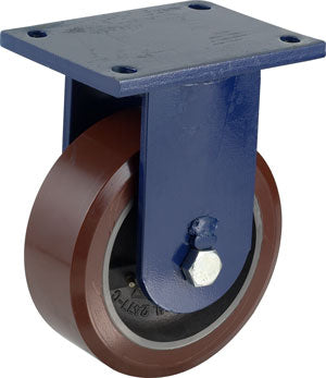 Extra Heavy Duty 10"x3" Polyurethane Tread on Iron Rigid Caster
