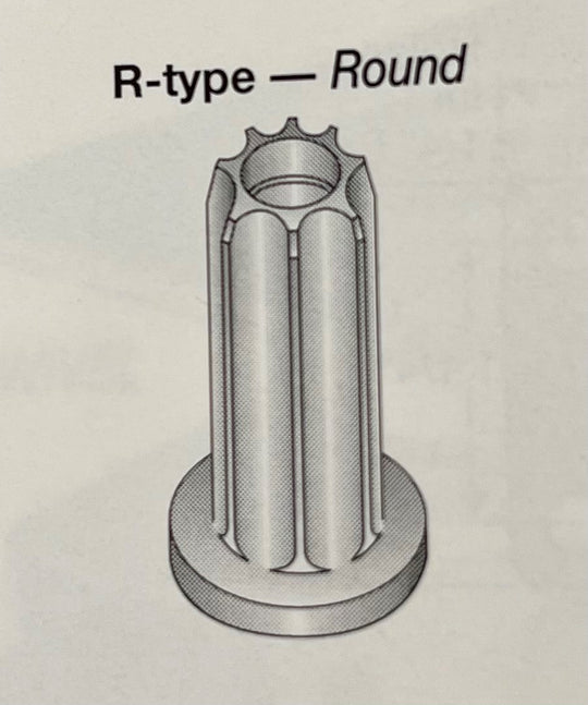 7/8" ID Round Nylon Socket