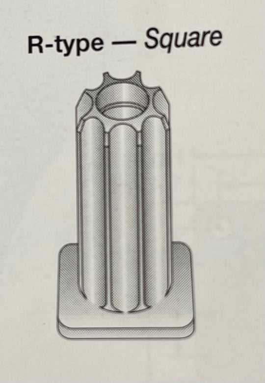 7/8" ID Square Nylon Socket